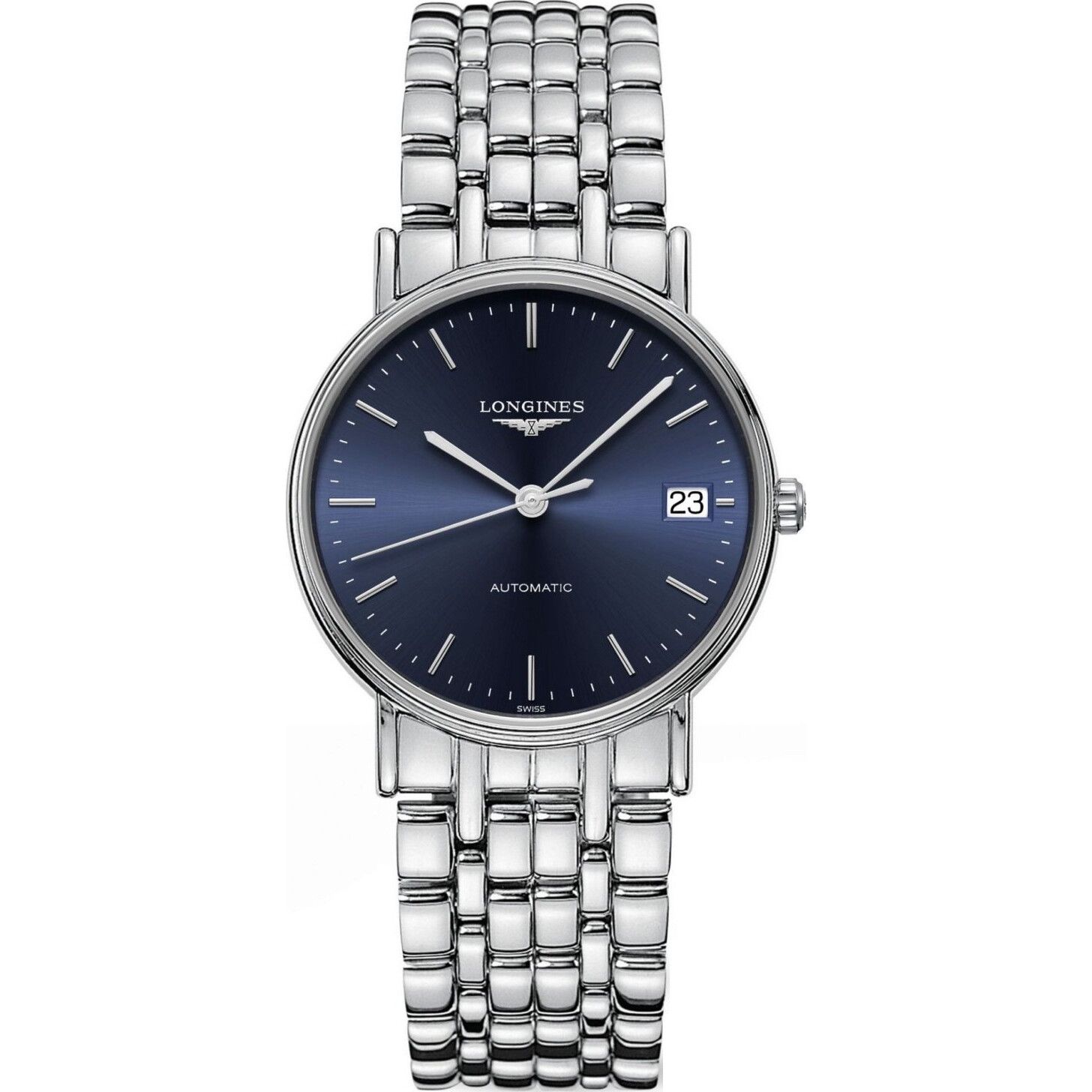 Longines Presence L4.821.4.92.6 Automatic Blue Dial Watch 34.5mm