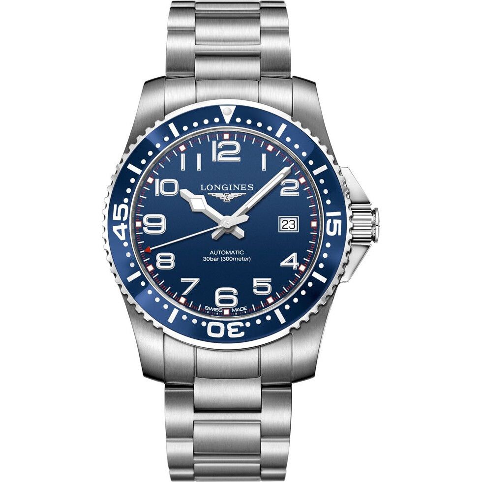 Longines HydroConquest L3.695.4.03.6 Automatic Watch 41mm