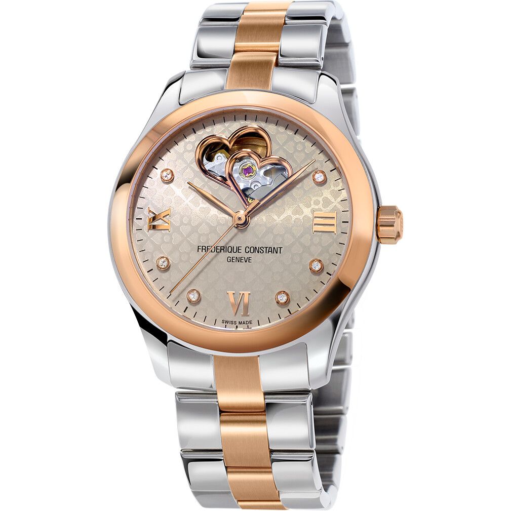 Frederique Constant Double Heart Beat FC-310LGDHB3B2B Watch 36mm