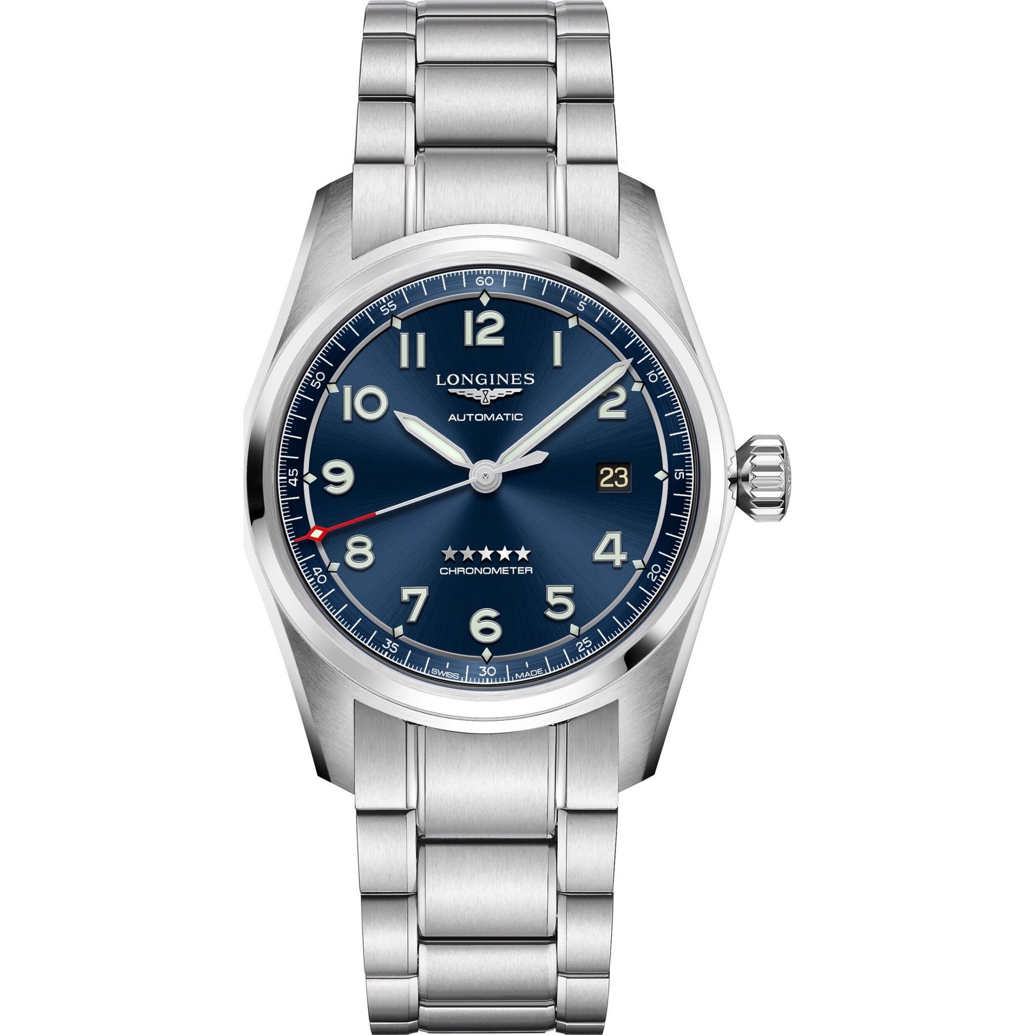 Longines Spirit L3.810.4.93.6 Watch 40mm