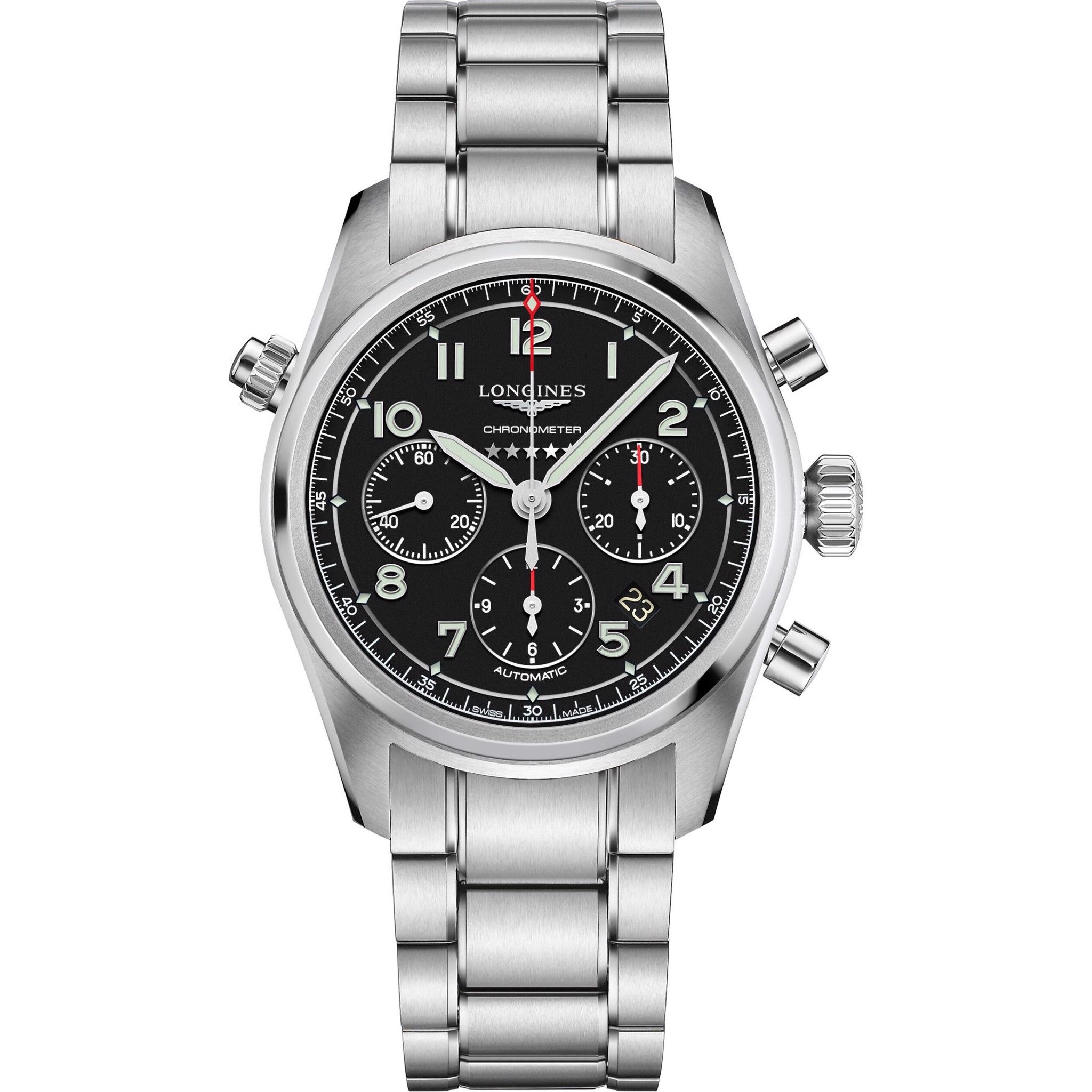 Longines Spirit L3.820.4.53.6 Watch 42mm