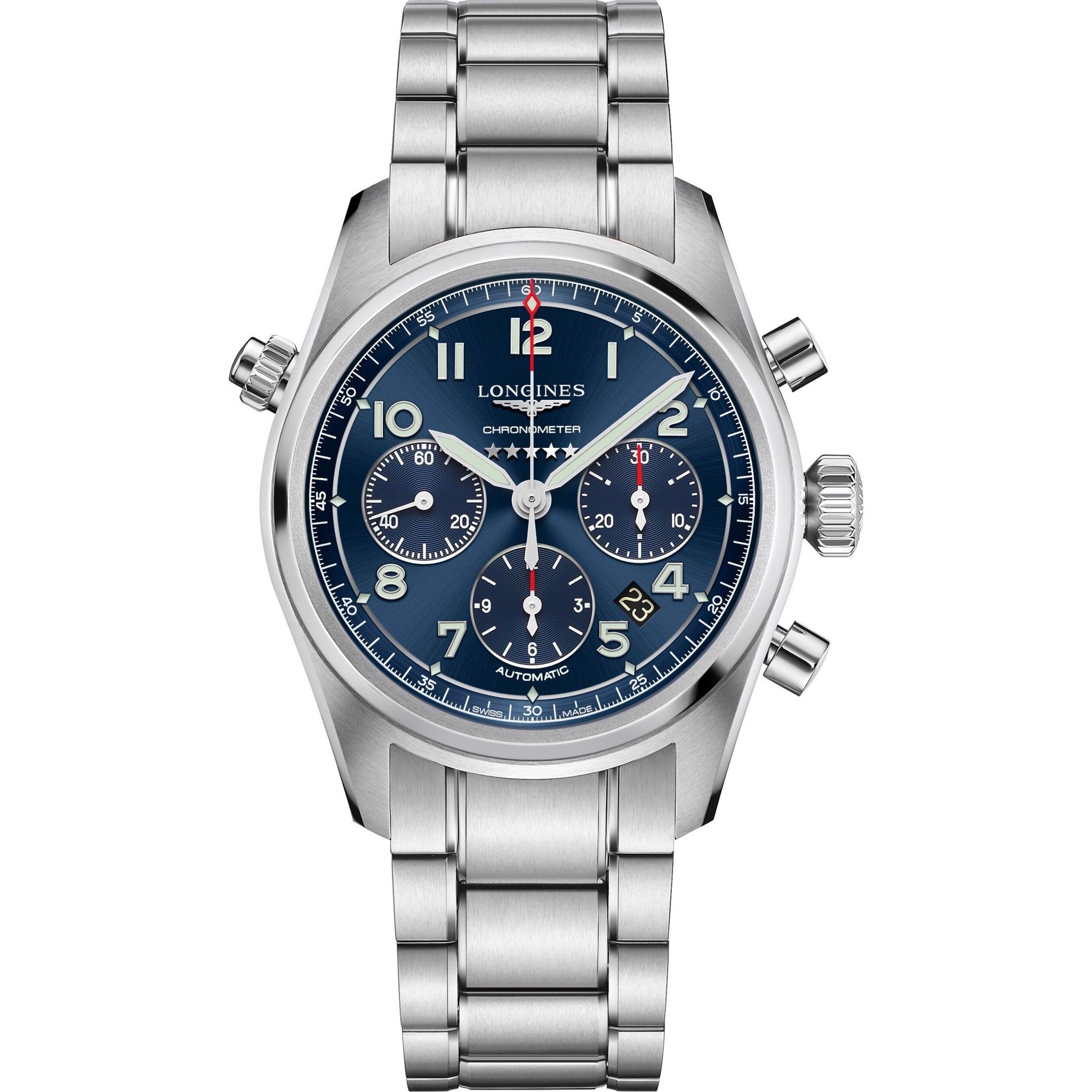 Longines Spirit L3.820.4.93.6 Watch 42mm