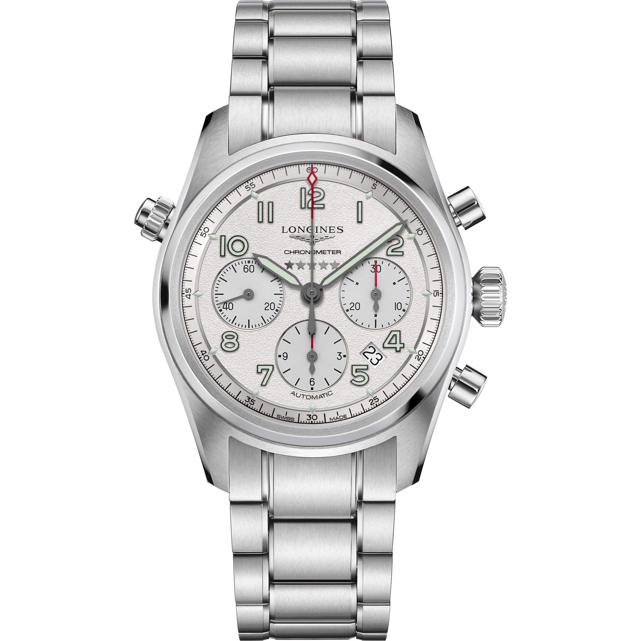 Longines Spirit L3.820.4.73.6 Watch 42mm