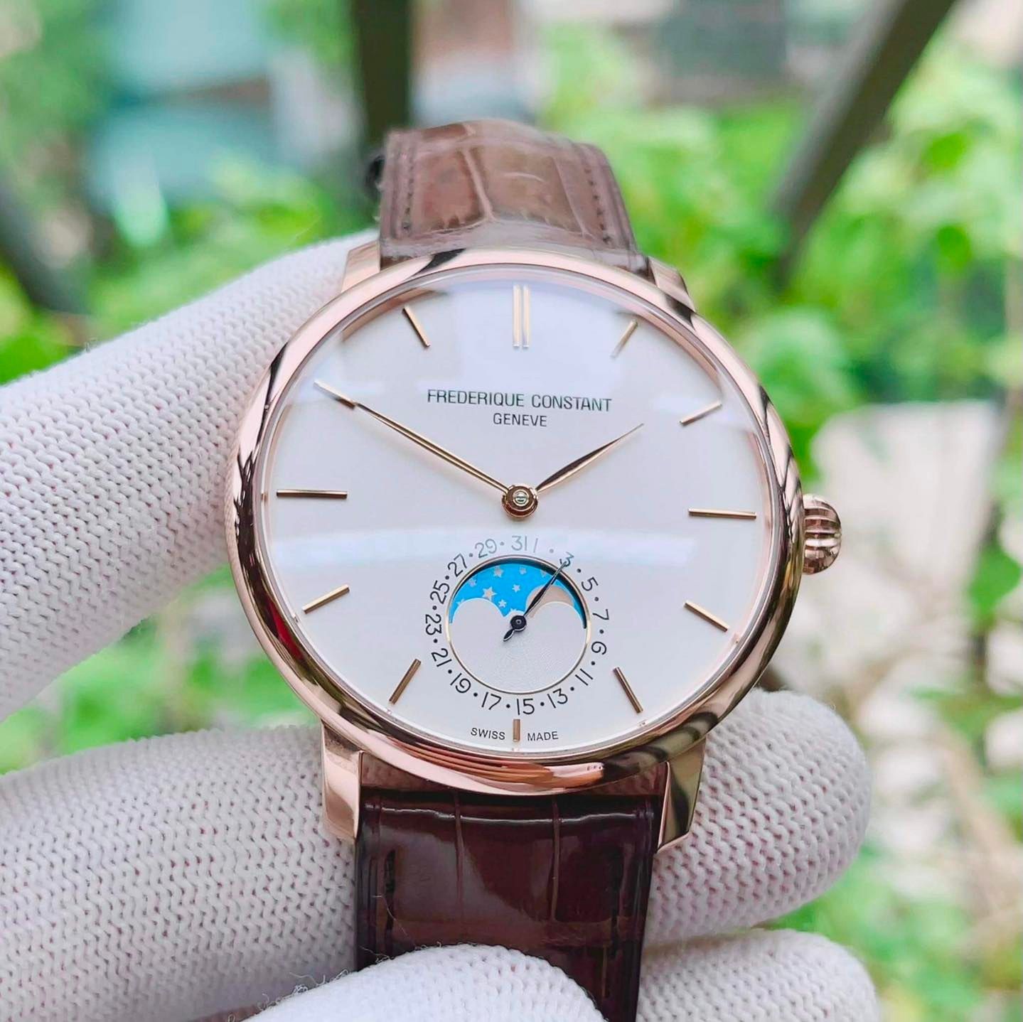 Frederique Constant FC-705V4S4 Slim Line Moonshape 42
