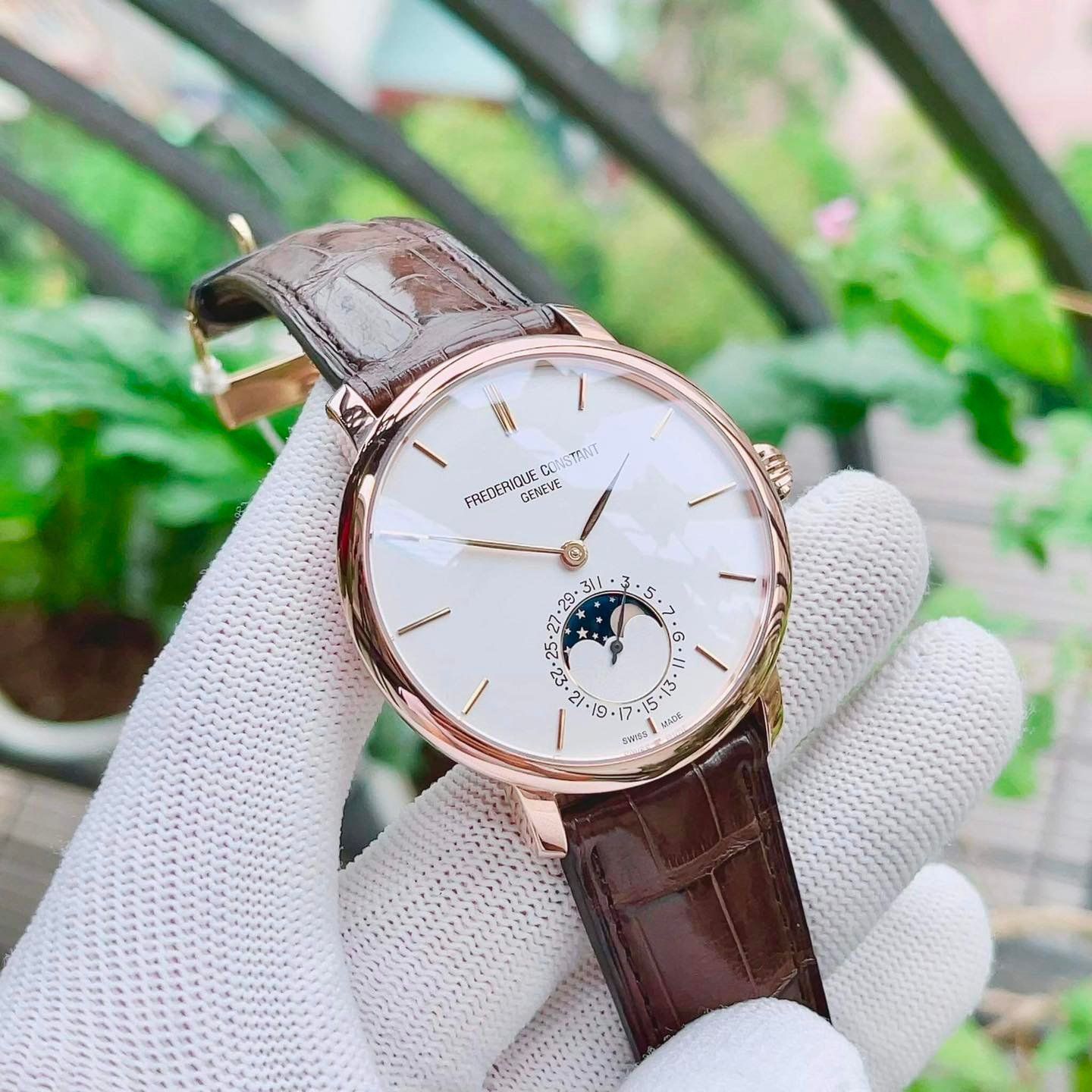 Frederique Constant FC-705V4S4 Slim Line Moonshape 42