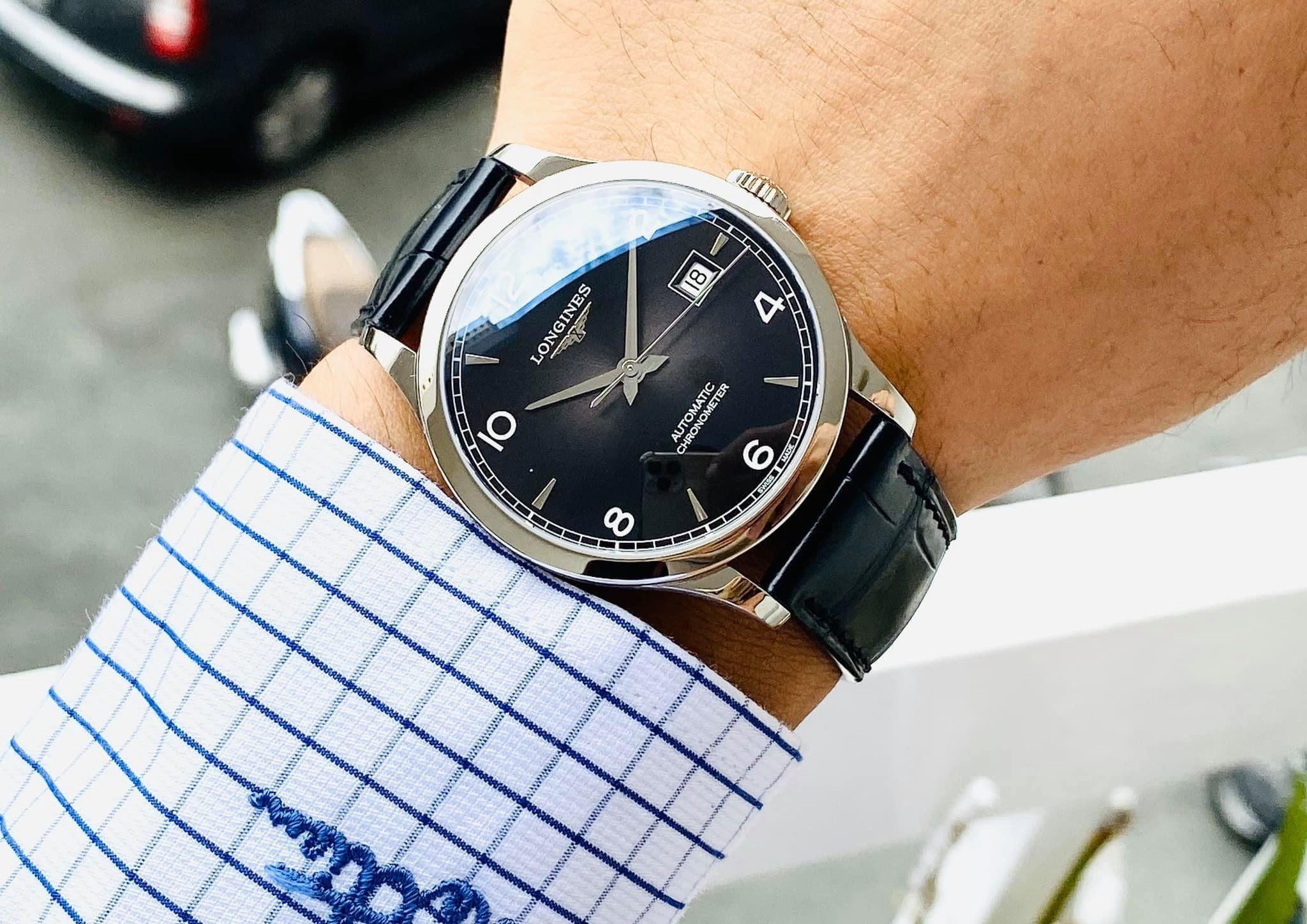 Longines Record L2.820.4.56.2 Watch 38.5mm