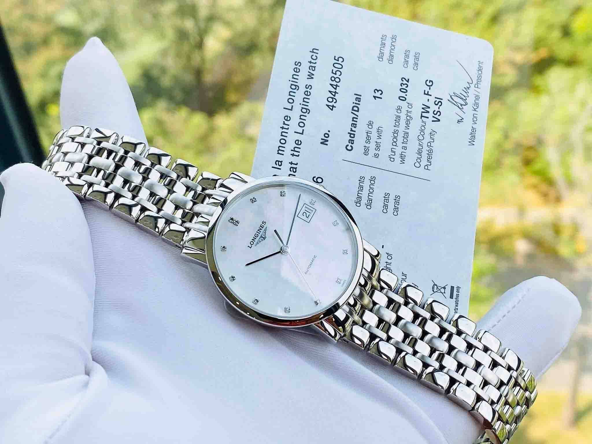 LONGINES Elegant Auto L4.809.4.87.6 Watch 34mm