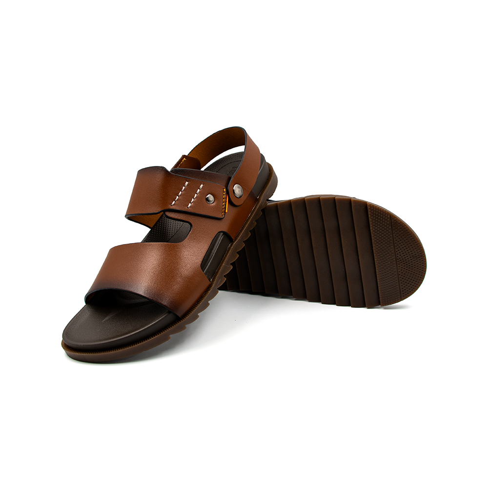 Sandal Tomoyo Da Bò Thật Đế Rãnh Chống Trượt TMS30103