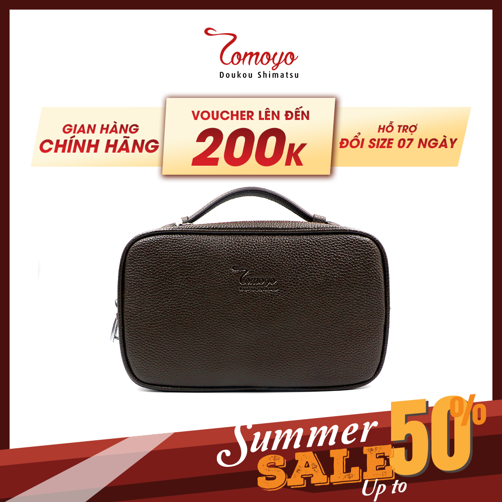 Túi Golf Cầm Tay Có Khoá - Dây Đeo Chéo Tháo Rời TOMOYO TVG00102