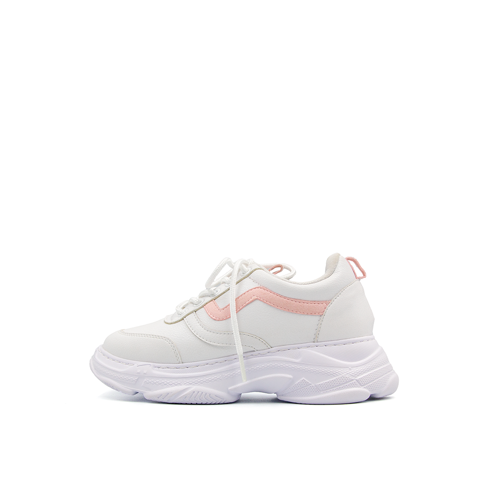 Giày Sneaker Nữ Đế Cao 7cm Da Microfiber Siêu Nhẹ Tomoyo TMW31608