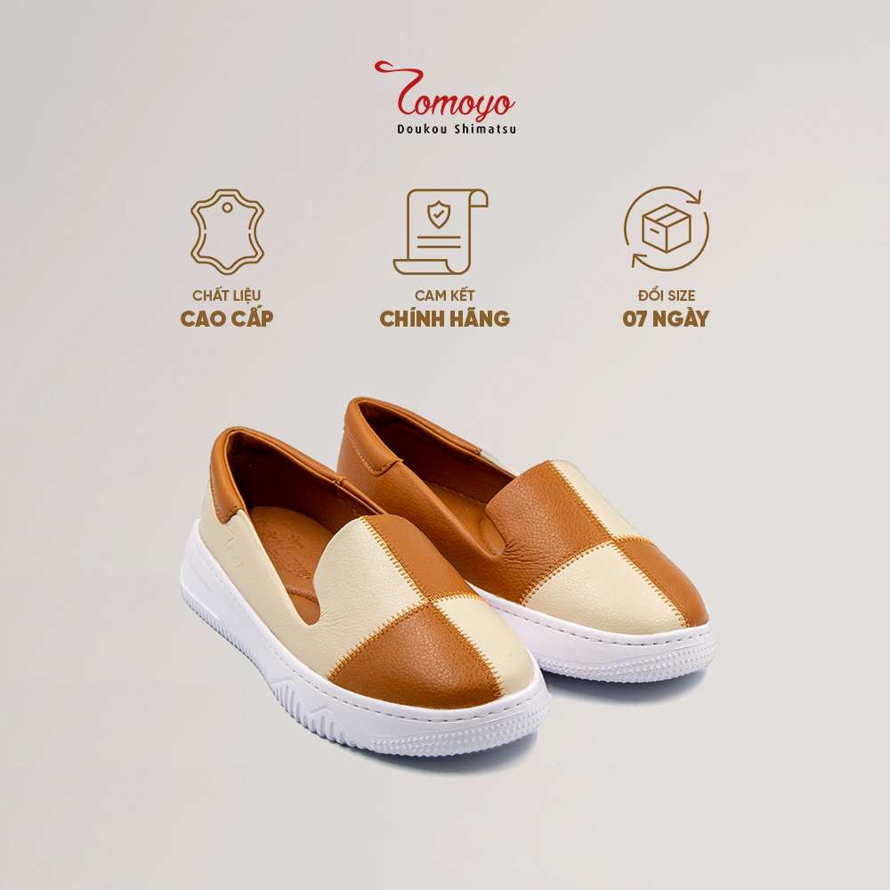  Giày Sneakers Nữ Sọc Caro Cá Tính TOMOYO 