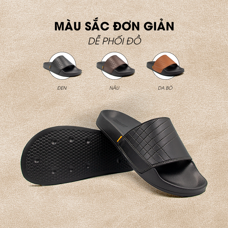 Tomoyo Dép Quai Ngang Da Microfiber Siêu Nhẹ TMD31401