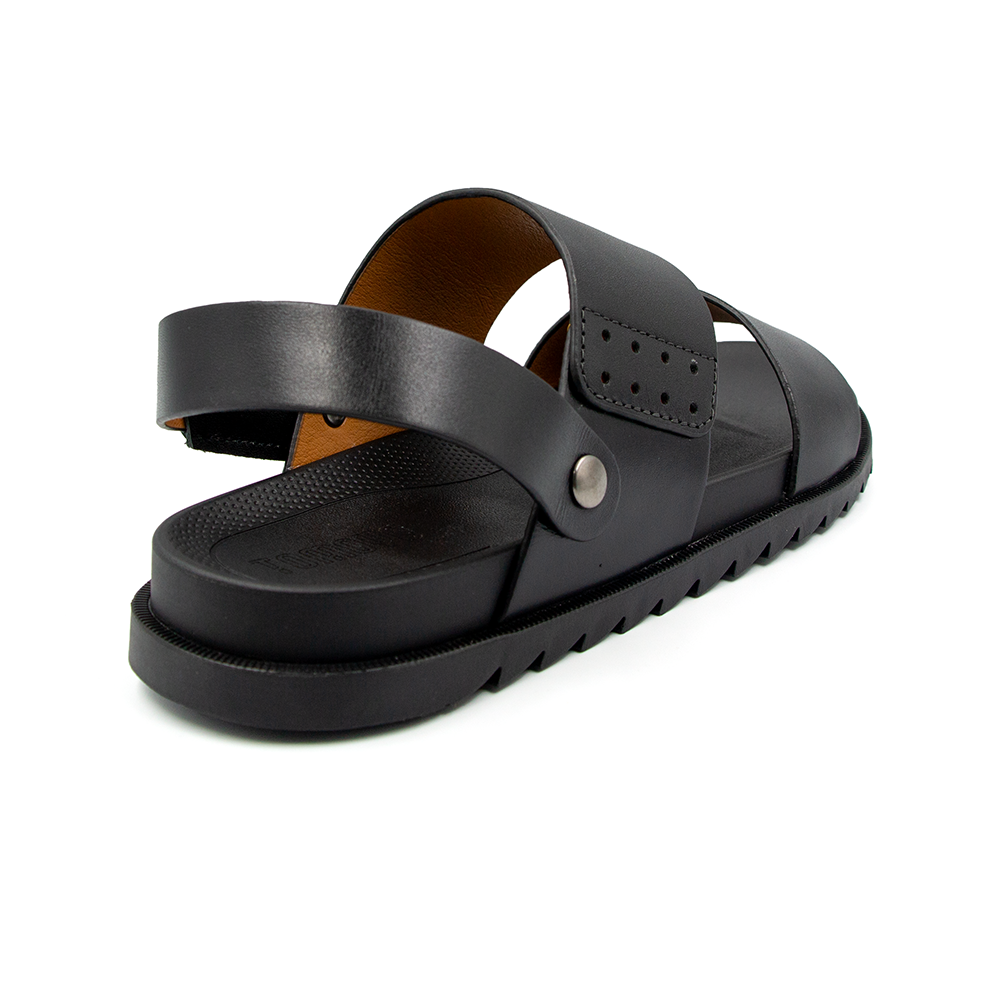 Sandal Tomoyo Da Bò Thật Đế Rãnh Chống Trượt TMS30201