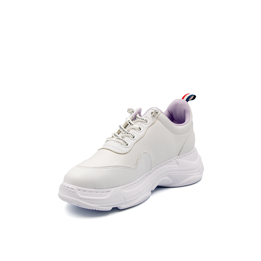 Giày Sneaker Đế Cao 7cm Da Microfiber Siêu Nhẹ Tomoyo TMW31407