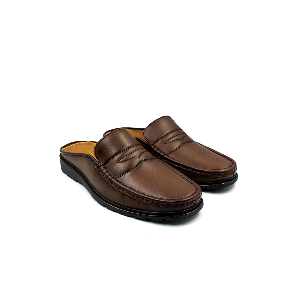 Giày Sục (Mule Shoes) Nam Da Thật Kiểu Dáng Thanh Lịch Tomoyo TMN24102