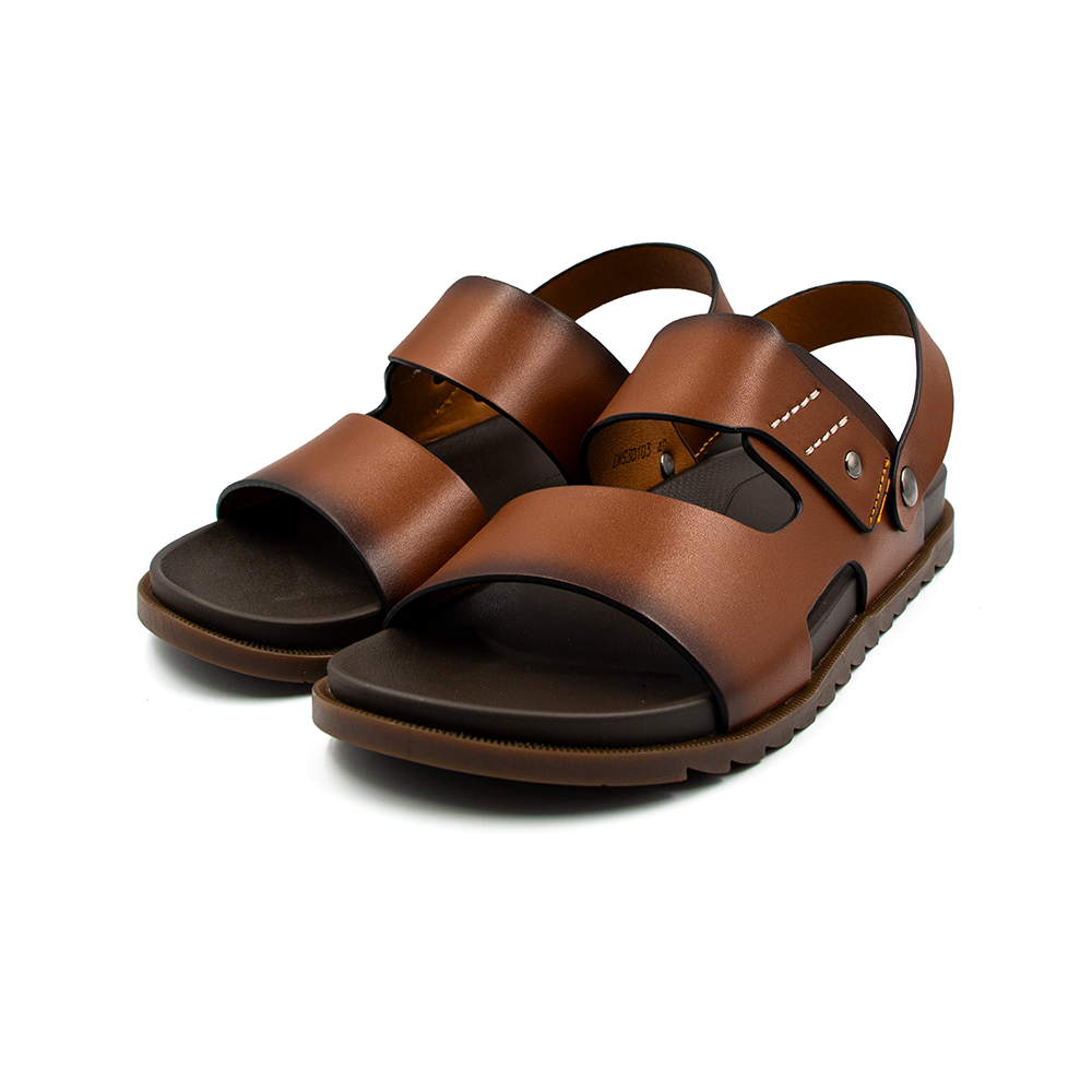 Sandal Tomoyo Da Bò Thật Đế Rãnh Chống Trượt TMS30103