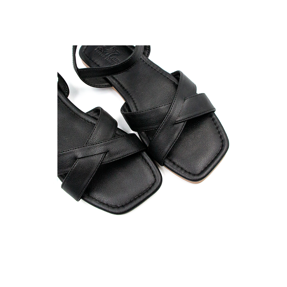 Sandal Dép Nữ Quai Chéo Da Microfiber TMW32701