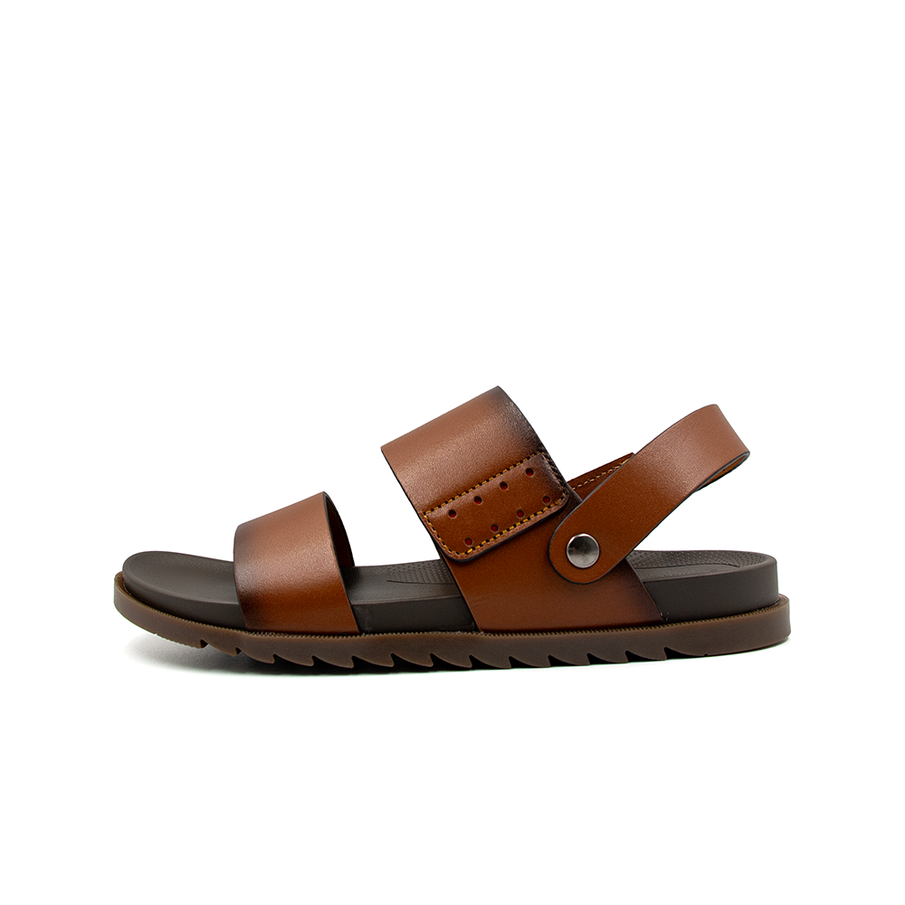 Sandal Tomoyo Da Bò Thật Đế Rãnh Chống Trượt TMS30203