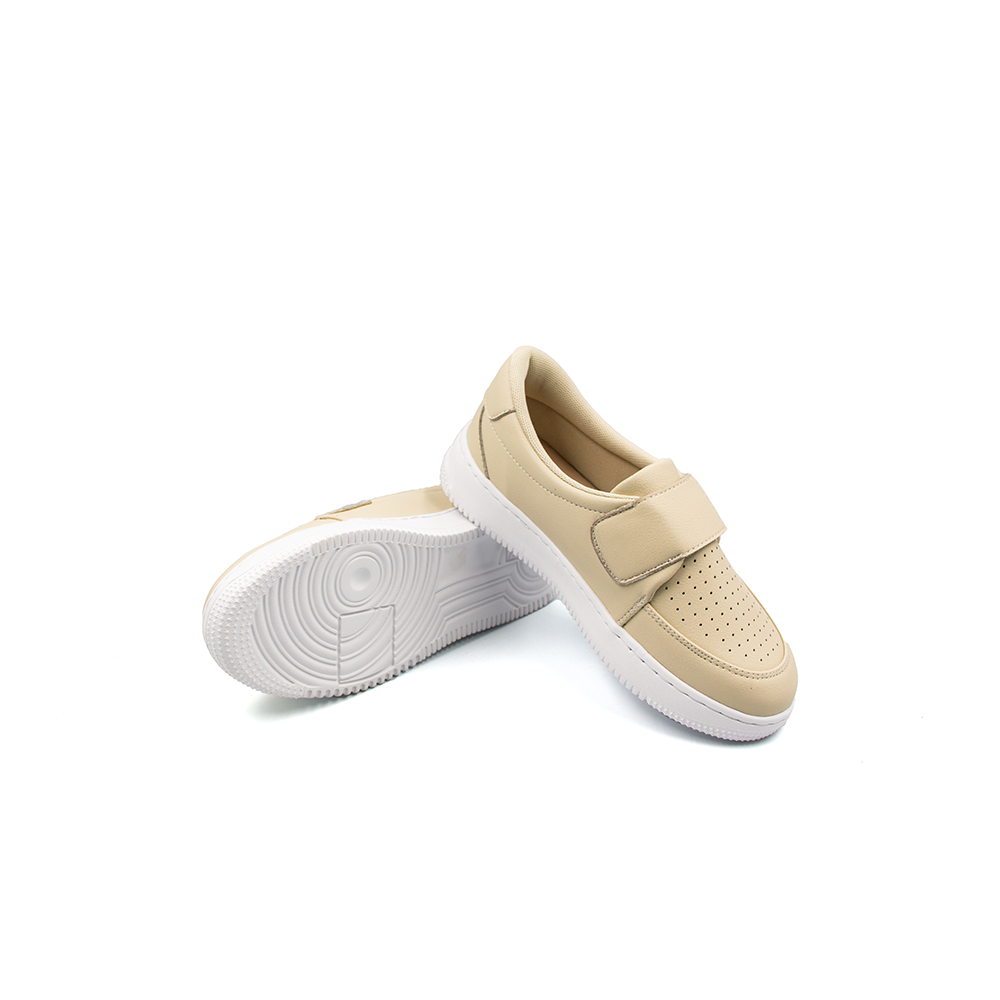 Giày Sneaker Nữ TOMOYO Da Microfiber Quai Dán TMW32809