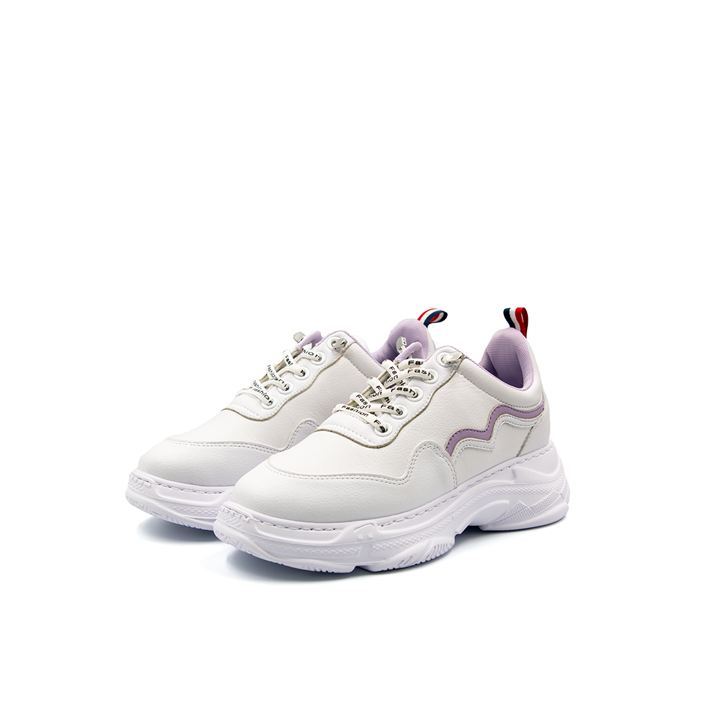 Giày Sneaker Đế Cao 7cm Da Microfiber Siêu Nhẹ Tomoyo TMW31407