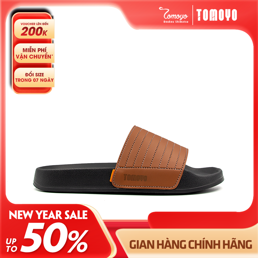Tomoyo Dép Quai Ngang Da Microfiber Siêu Nhẹ TMD31003