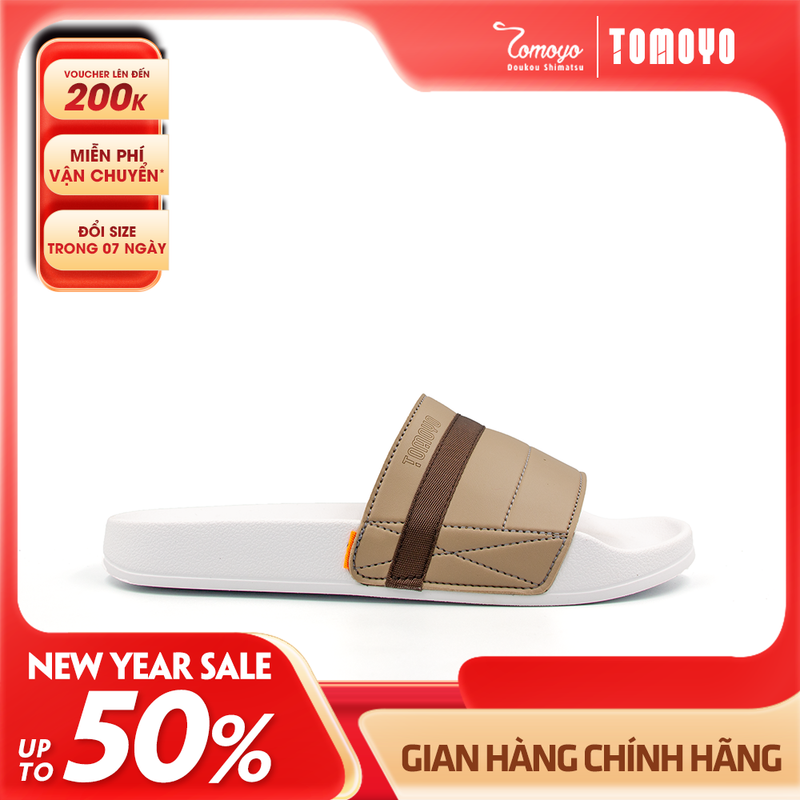 Tomoyo Dép Quai Ngang Da Microfiber Siêu Nhẹ TMD31209
