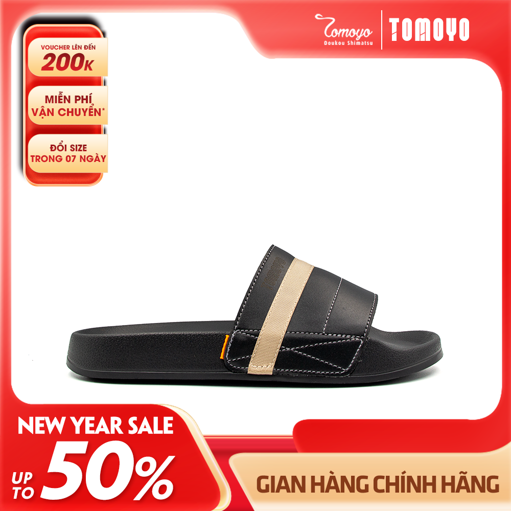 Tomoyo Dép Quai Ngang Da Microfiber Siêu Nhẹ TMD31301