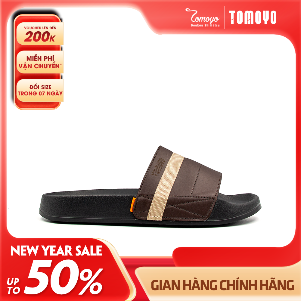 Tomoyo Dép Quai Ngang Da Microfiber Siêu Nhẹ TMD31302