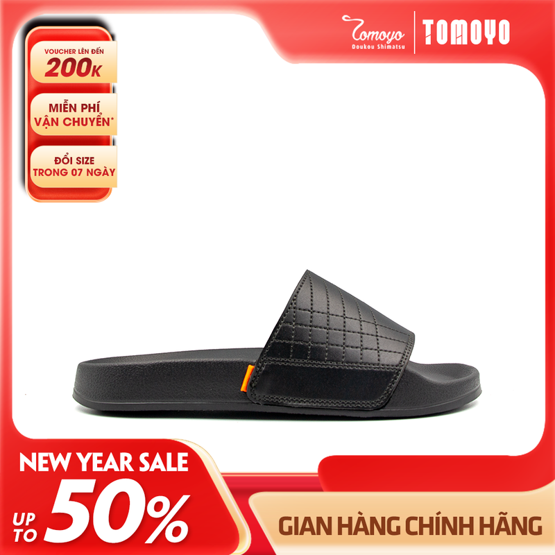 Tomoyo Dép Quai Ngang Da Microfiber Siêu Nhẹ TMD31401