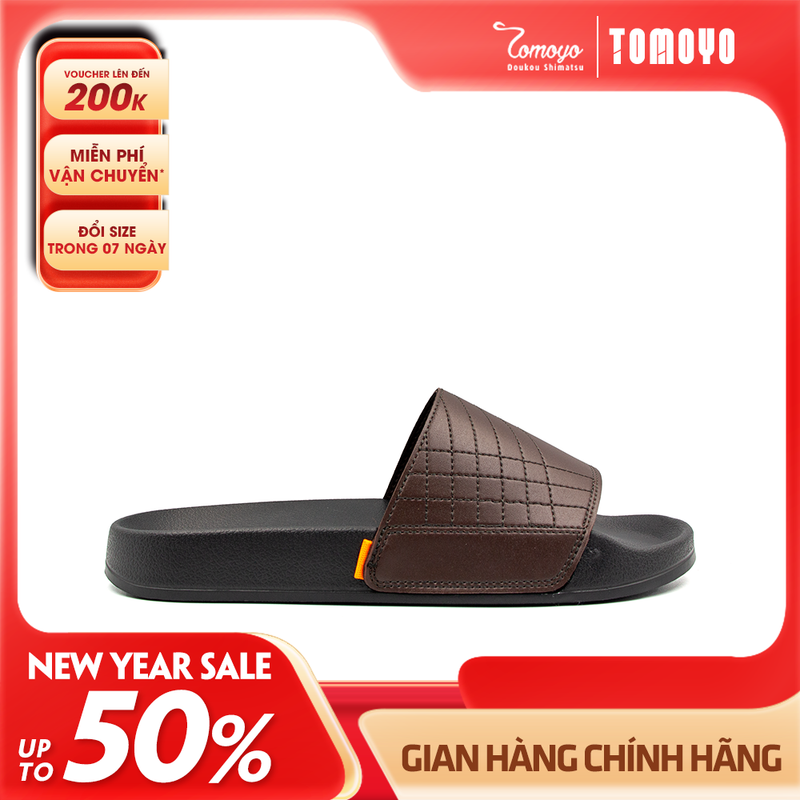 Tomoyo Dép Quai Ngang Da Microfiber Siêu Nhẹ TMD31402