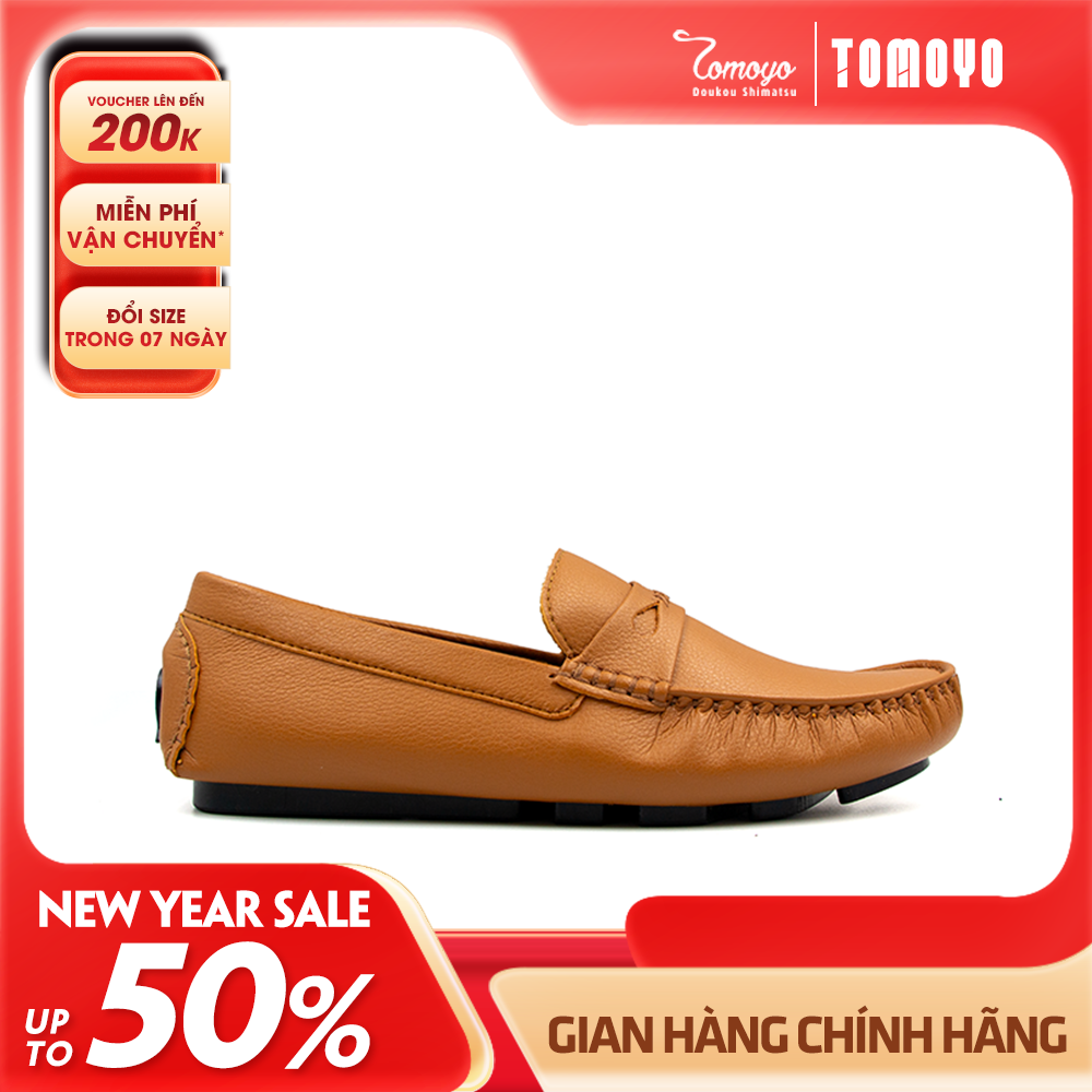 Giày Lười Nam Da MicroFiber Tomoyo TMN05503