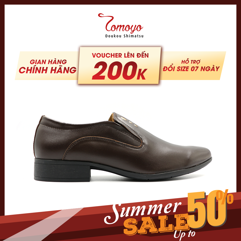 Giày Tây Nam Không Dây Tomoyo TMN06402