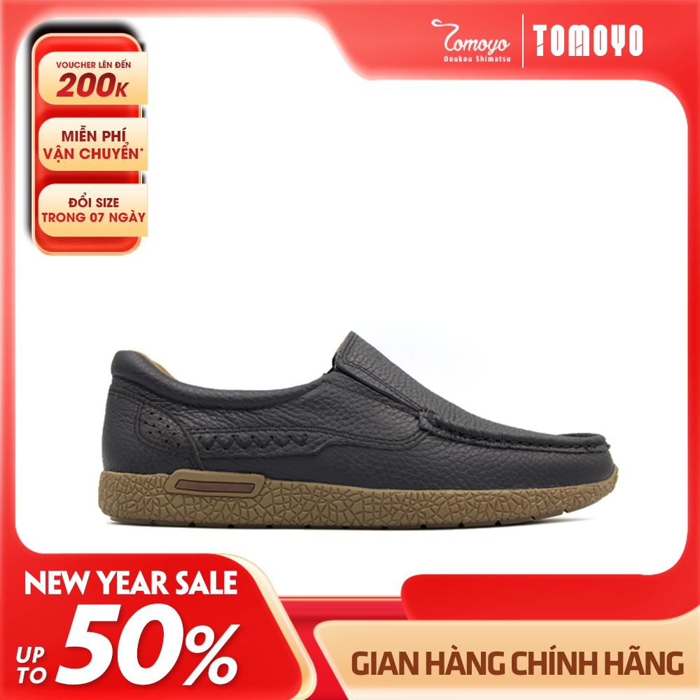 Giày Lười Nam Da Nubuck Tomoyo TMN08001