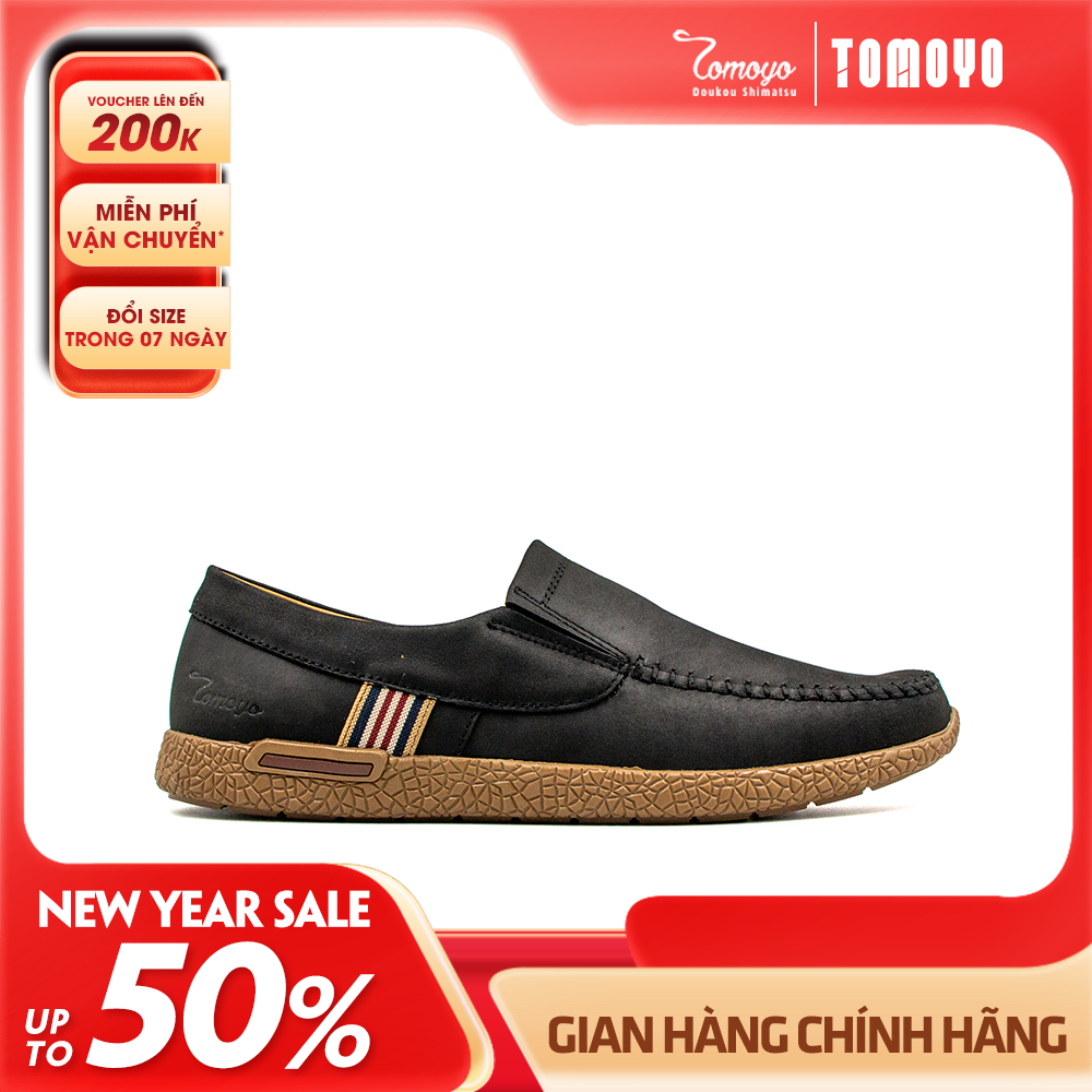 Giày Lười Nam Da Nubuck Tomoyo TMN08101