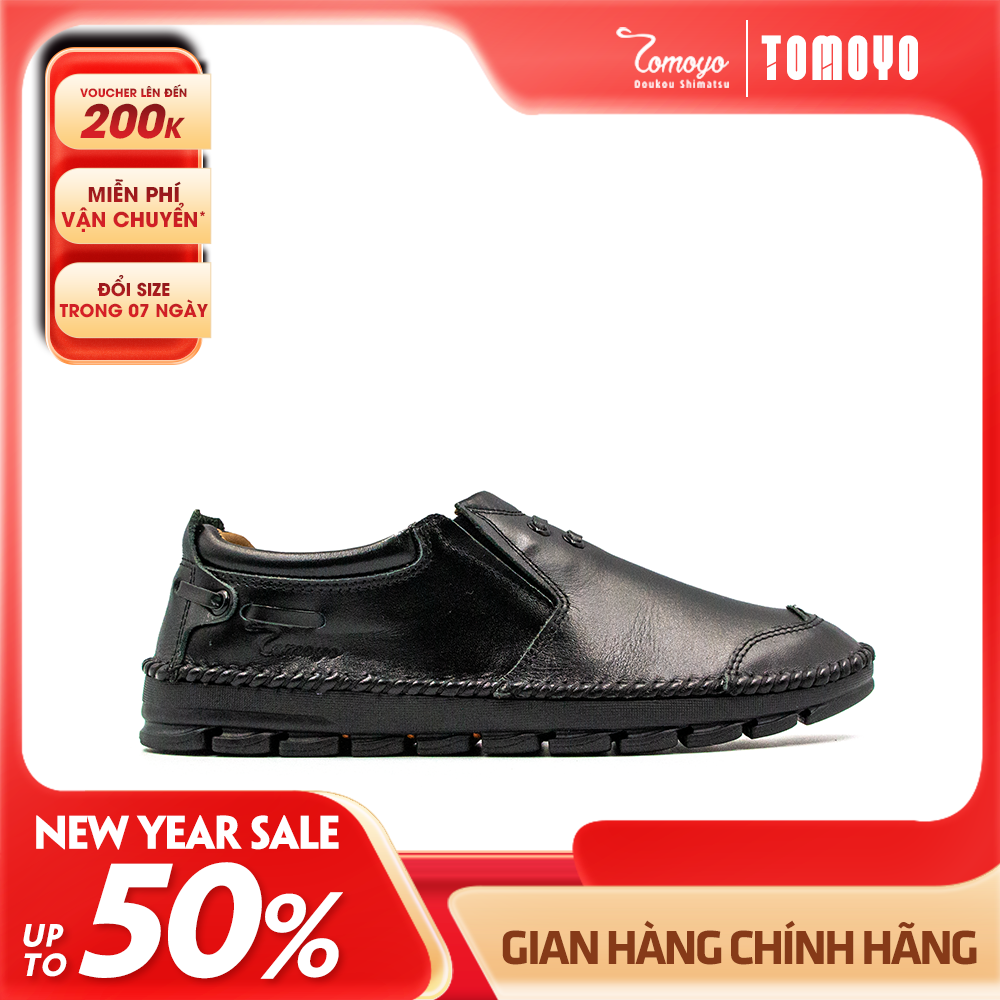 Giày Da Nam Đế May Siêu Êm Tomoyo TMN20801
