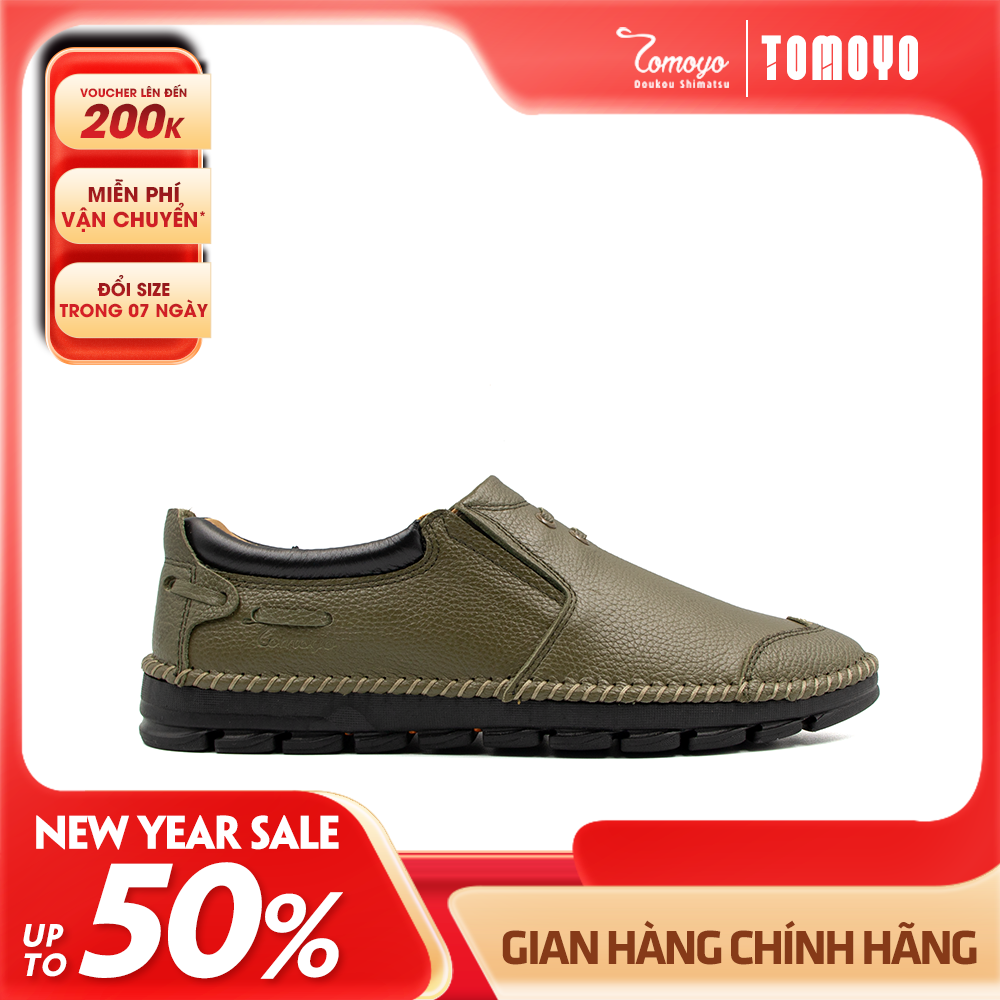 Giày Da Nam Đế May Siêu Êm Tomoyo TMN20808