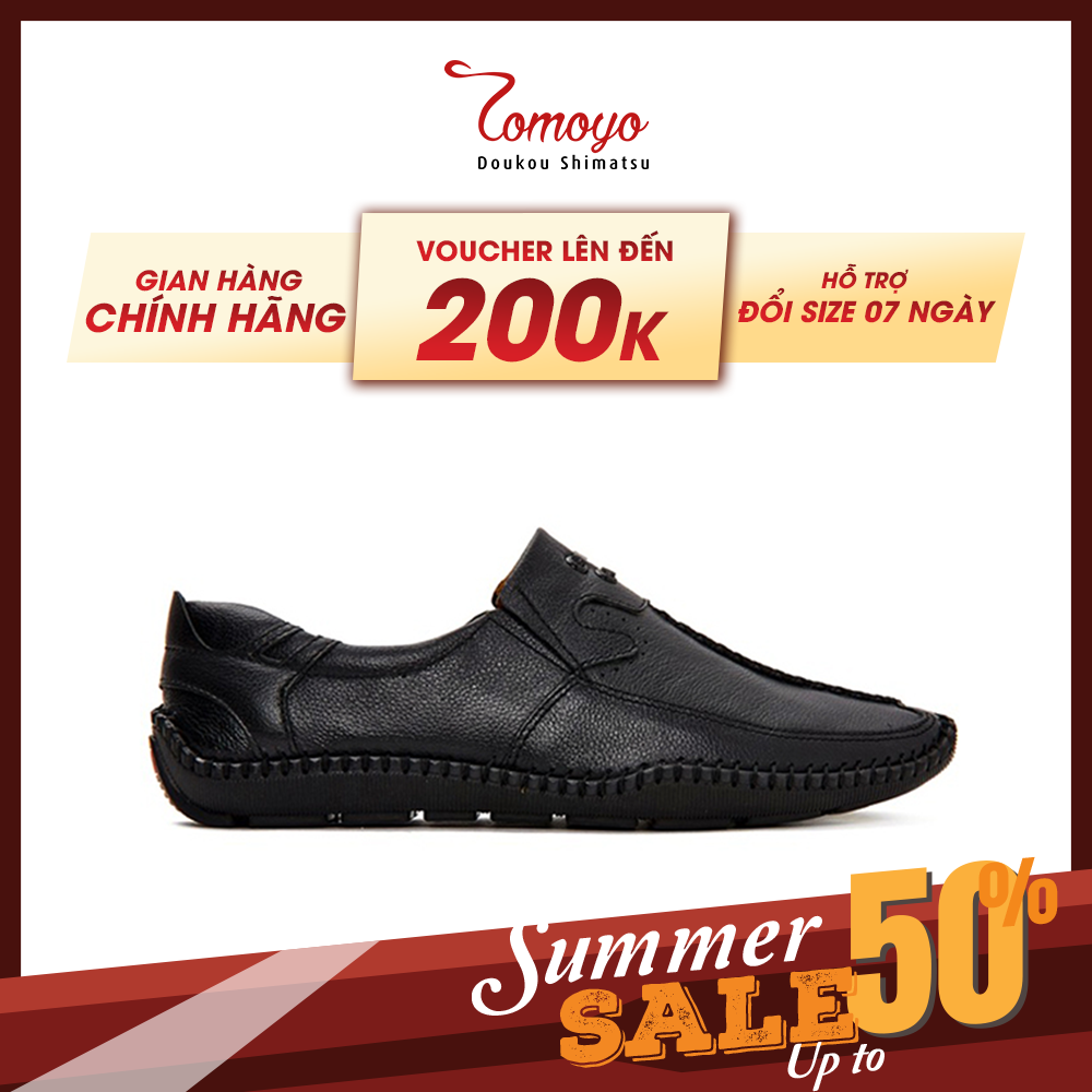 Giày Da Nam Đế May Siêu Êm Tomoyo TMN20901