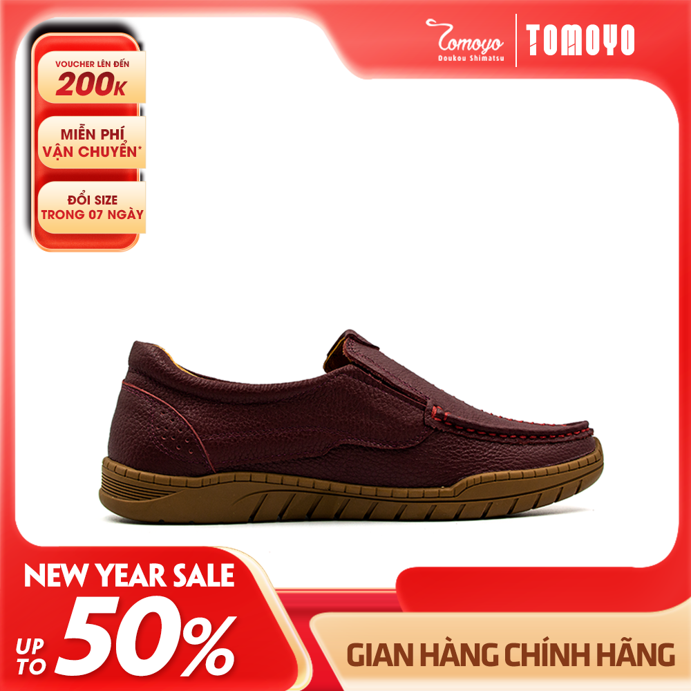Giày Lười Nam Da Nubuck Tomoyo TMN22706