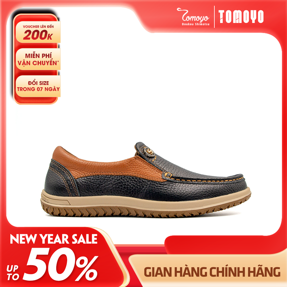 Giày Lười Nam Da Nubuck Tomoyo TMN22901