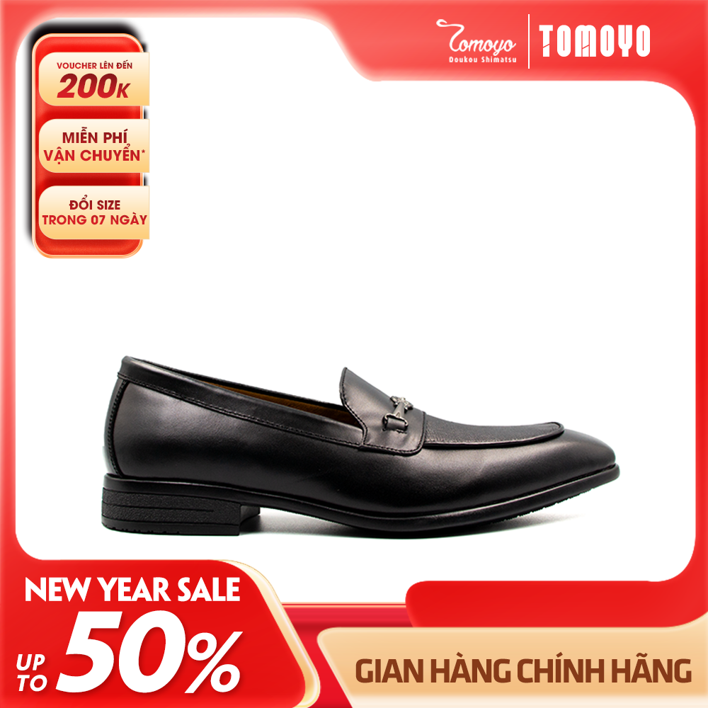 Giày Tây Penny Loafer Nam Không Dây Tomoyo TMN24001