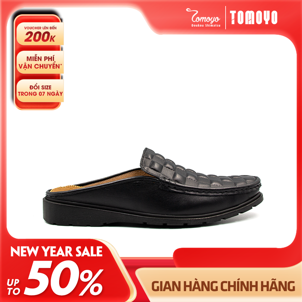 Giày Sục (Mule Shoes) Nam Da Thật Kiểu Dáng Thanh Lịch Tomoyo TMN24301