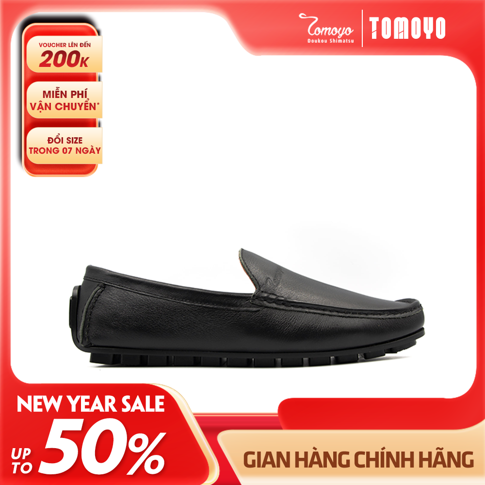 Giày Lười Nam Đế Khắc Rãnh Giảm Chấn Tomoyo TMN60101