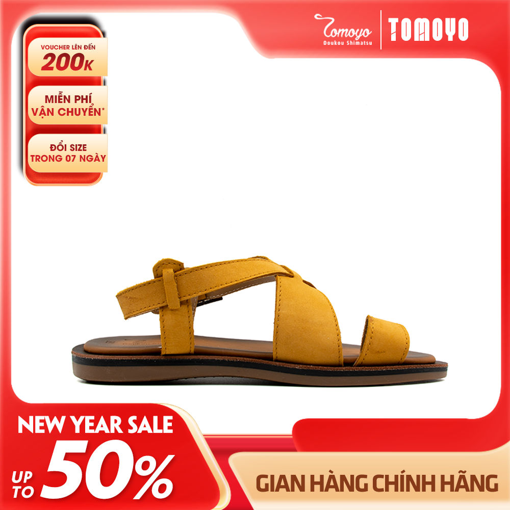 Dép Sandal Nam Da Bò Cao Cấp Tomoyo TMS10203