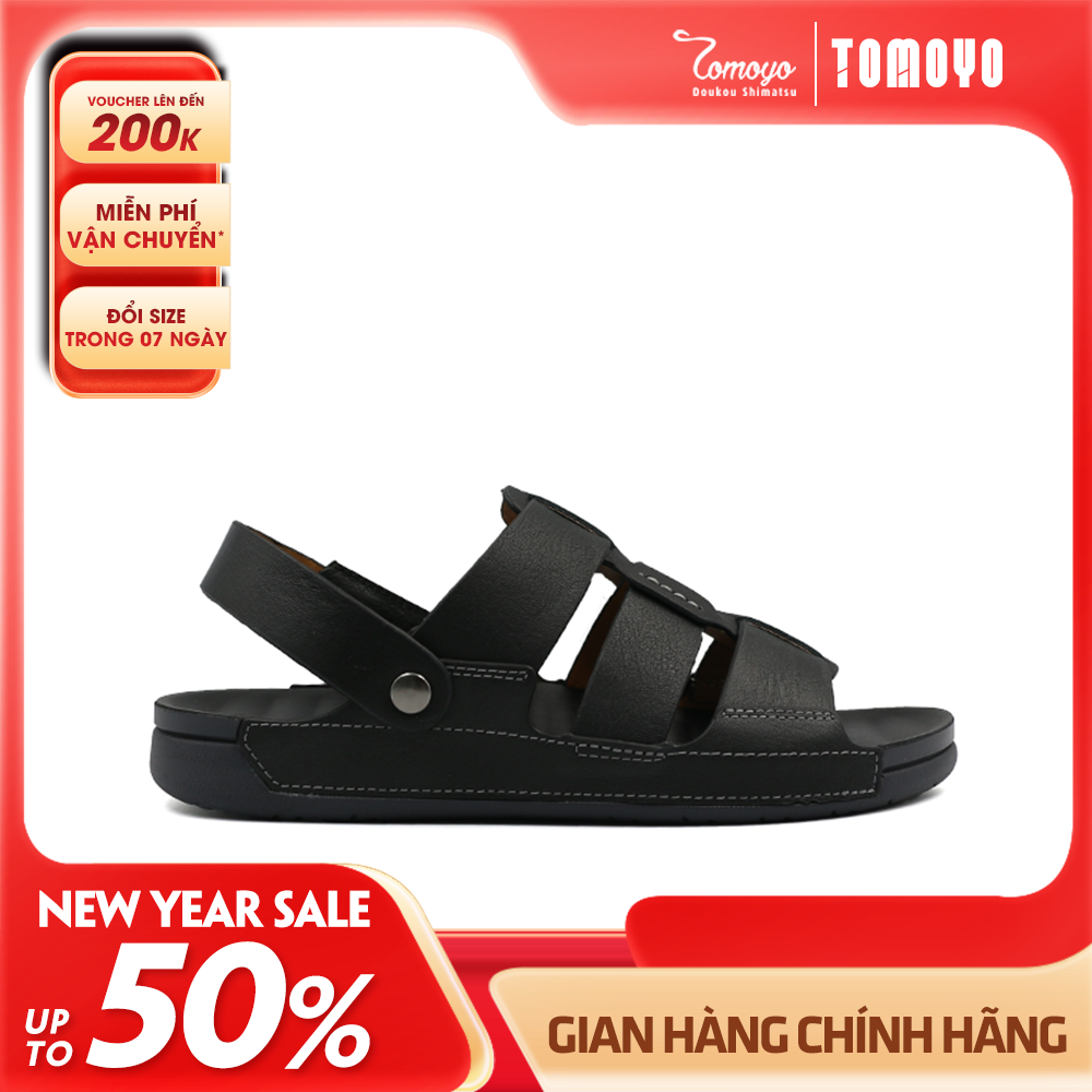 TOMOYO Sandal Da Nam Cao Cấp – TMS30001 | Bản Lĩnh & Tối Giản