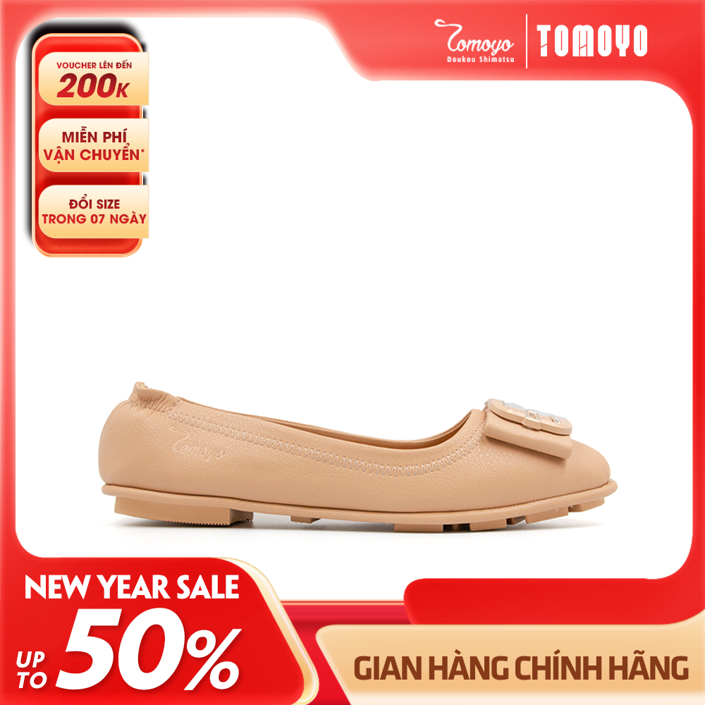 Giày Nữ Búp Bê Da MicroFiber Siêu Nhẹ Tomoyo TMW31803