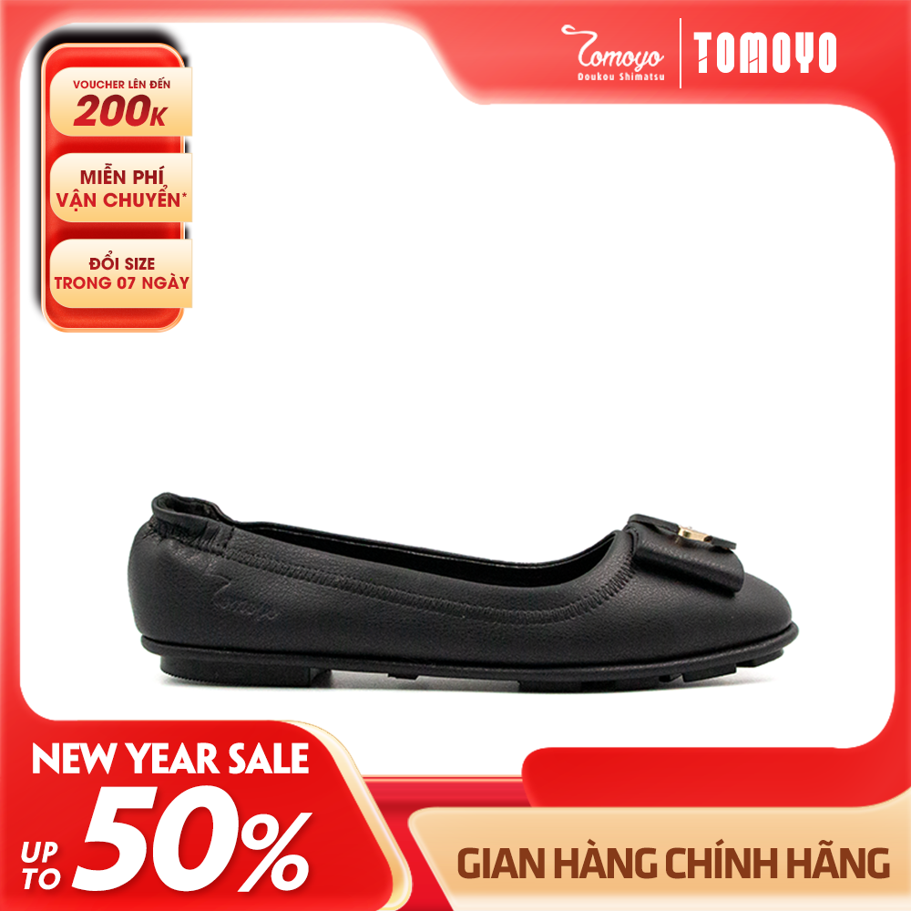 Giày Búp Bê Phối Khoá Da Micro Siêu Nhẹ Tomoyo TMW32101