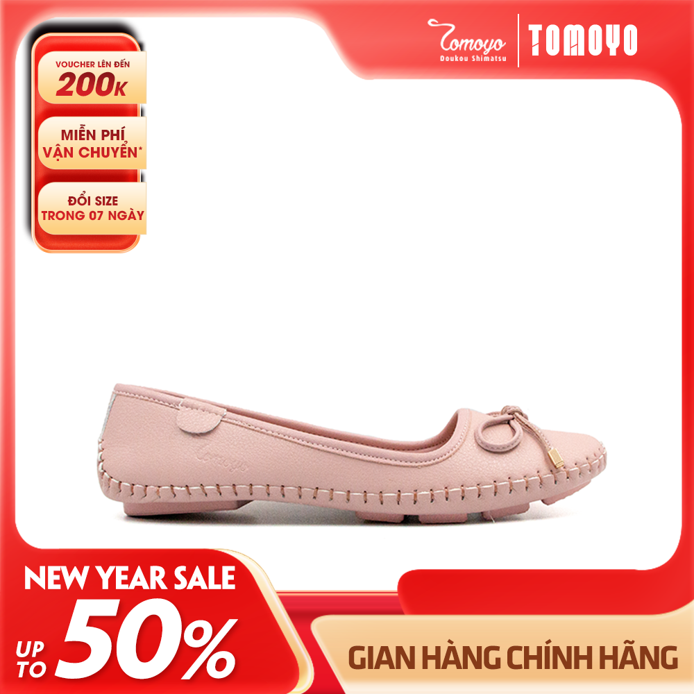 Giày Búp Bê Nữ Đính Nơ Tomoyo TMW32208