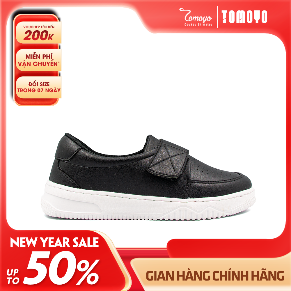 Giày Sneaker Nữ TOMOYO Da Microfiber Quai Dán TMW32801