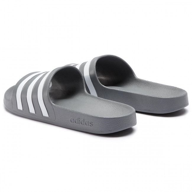 1169 - HÀNG CHÍNH HÃNG - DÉP ADILETTE AQUA SLIDE - XÁM SỌC TRẮNG - CODE: F35538
