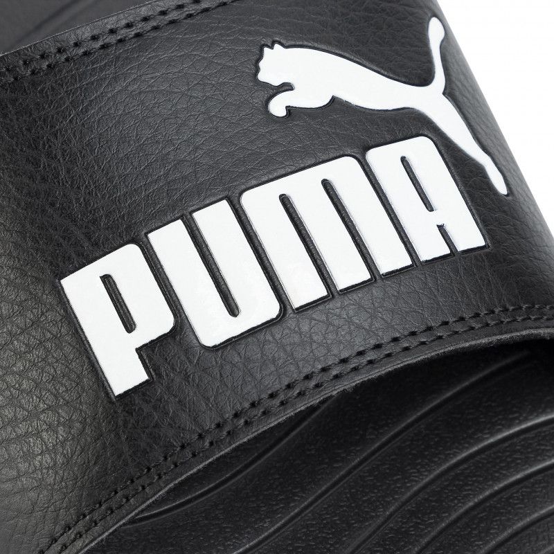  0144 - HÀNG CHÍNH HÃNG - DÉP PUMA POPCAT 2021 - *BLACK/WHITE LOGO* - 2021** - Code: 372279-01 